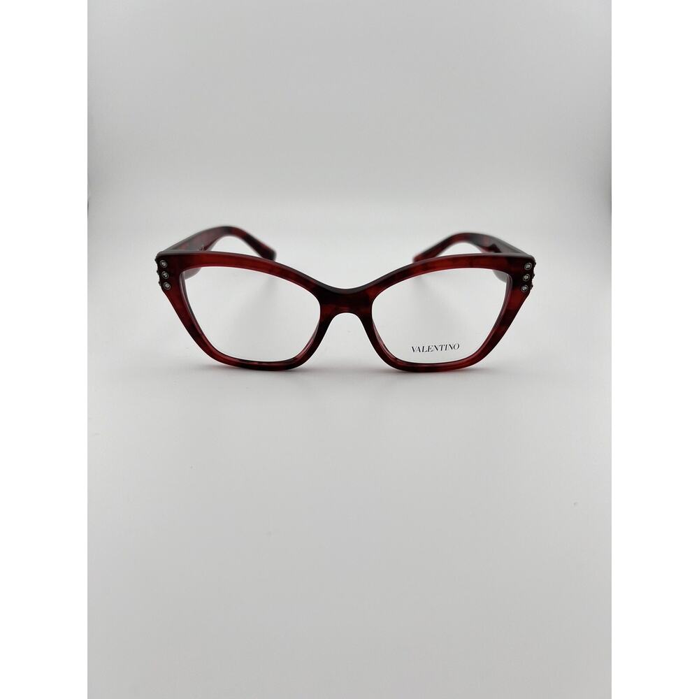 Authentic Valentino Eyeglasses VA 3036-5020 Red Havana w/Demo Lens 51mm